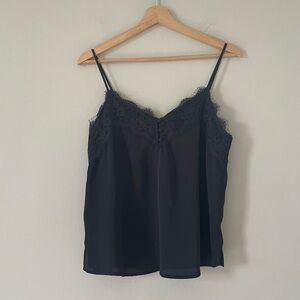 Abercrombie & Fitch Black Lace Detail Tank Top